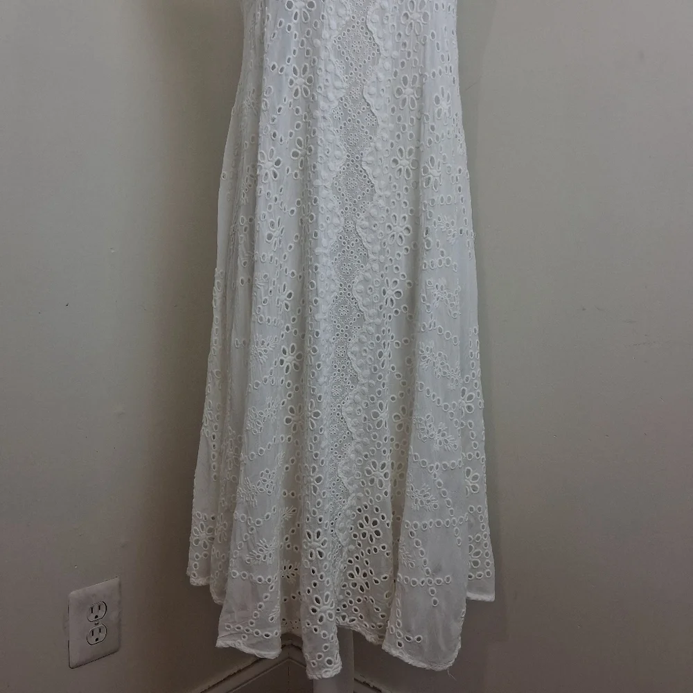Johnny Was Eyelit White Dress Size XS - Picture 9 of 12